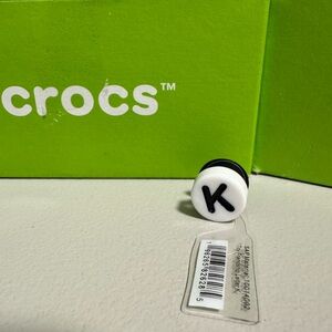 NWT Crocs Jibbitz tiny friendship letter K